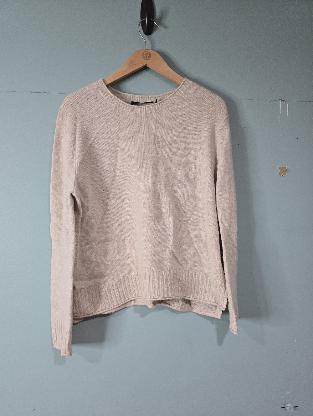 Jenni Kayne Wool Cashmere Everyday Minimalist  Cozy Knit Sweater Size S